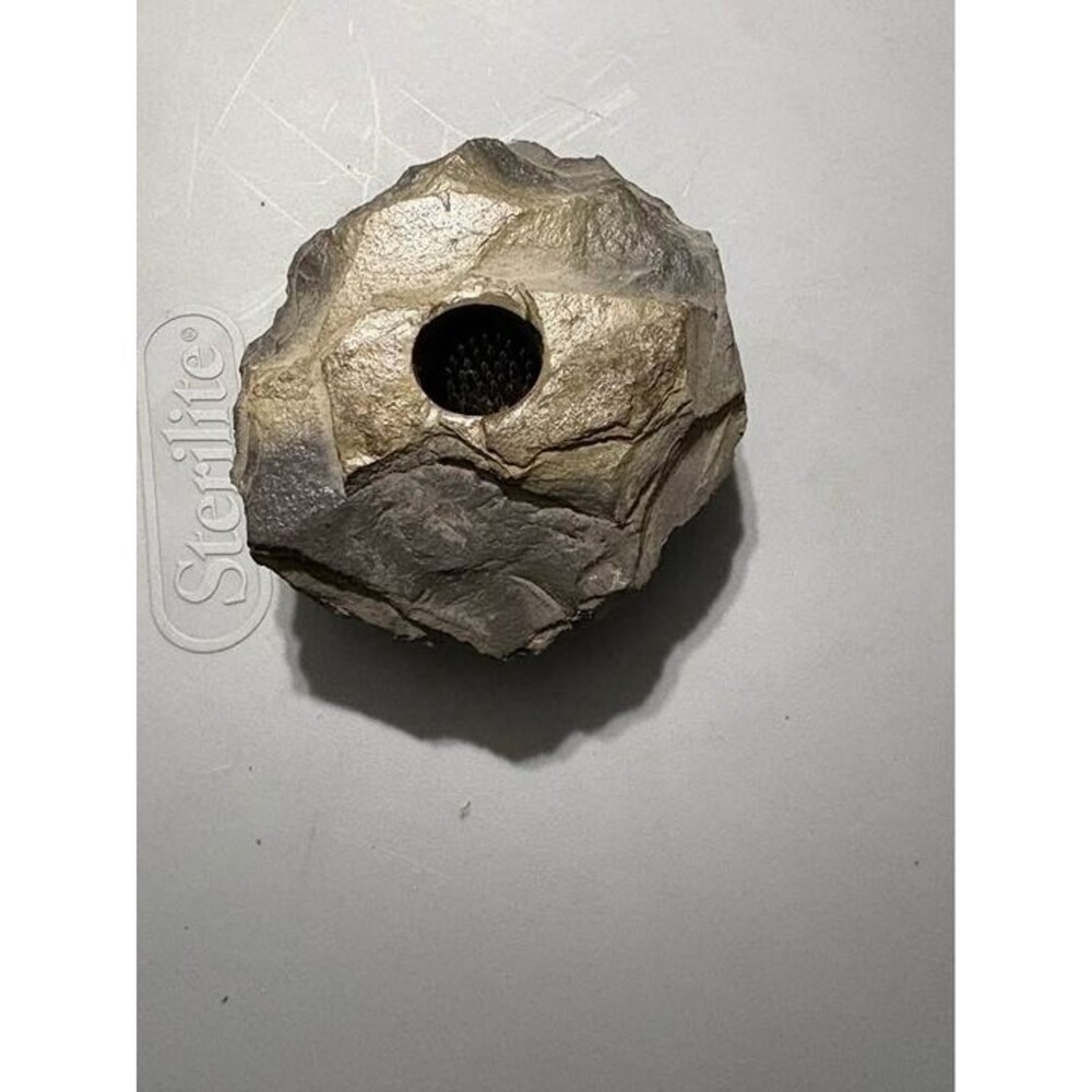 F.J. & C.L Null Studios Natural Stone Slate Slab Ikebana Vase flower frog